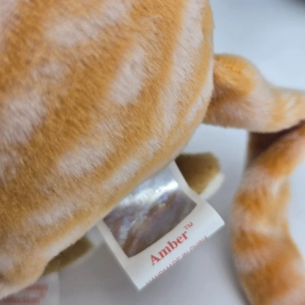 Ty Beanie Babies Lot of 7 Lion Deer Snake Cats Gorilla Mandrill Plush Toys